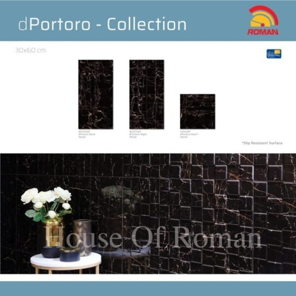 TERMURAH ROMAN KERAMIK 30 X 60 W63756R DPORTORO NIGHT GOL. D - Image 4