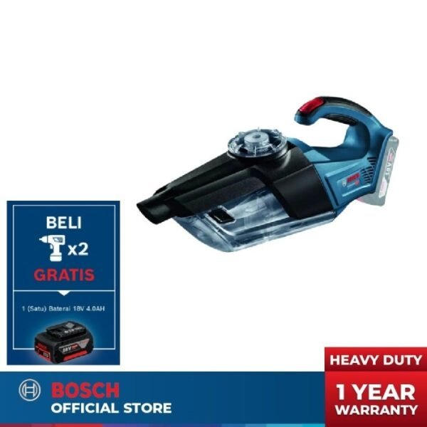 TERMURAH BOSCH GAS 18 V-1 / CORDLESS VACUUM 18 V (TOOL ONLY)