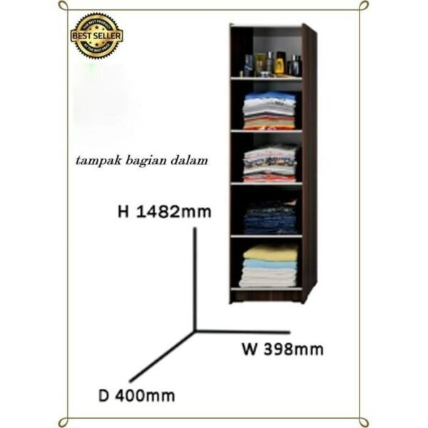 TERMURAH ACTIV FURNITURE JAZZ SPORTY LSG 5 LEMARI RAK 5 PINTU MODERN - Image 2