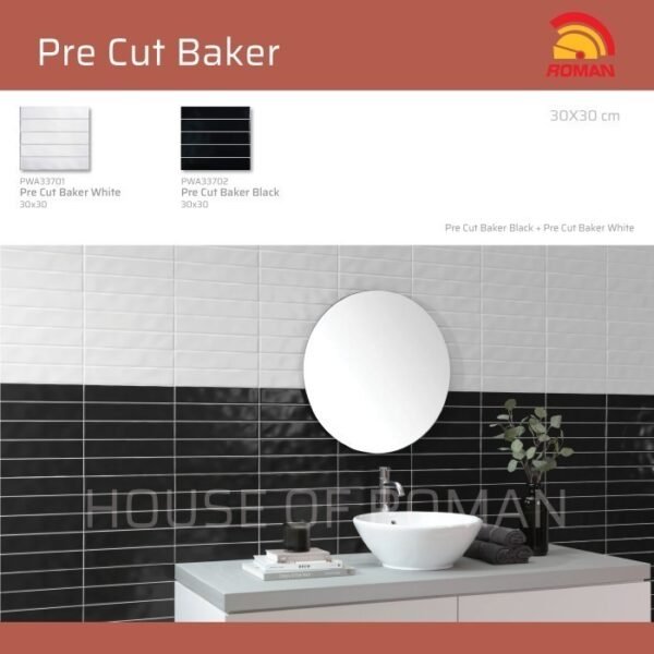 Termurah ROMAN KERAMIK Pre Cut Baker White 30x30 PWA33701 Gol B - Image 4