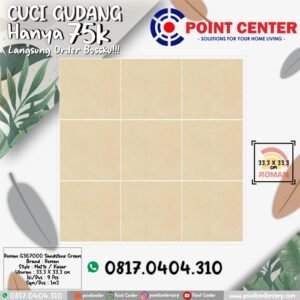TERMURAH ROMAN KERAMIK 33,3 X 33,3 G367000 SANDSTONE CREAM