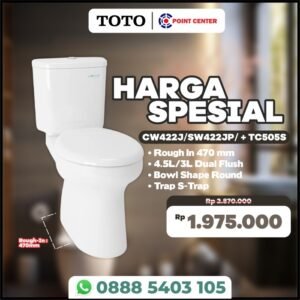 TERMURAH TOTO PROMO KLOSET DUDUK CW422 /SW422+TC505S