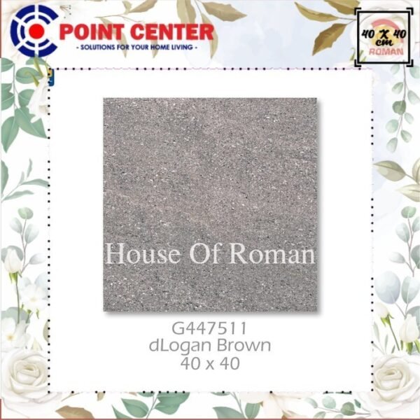 TERMURAH ROMAN KERAMIK 40 X 40 G447511 DLOGAN BROWN GOL A