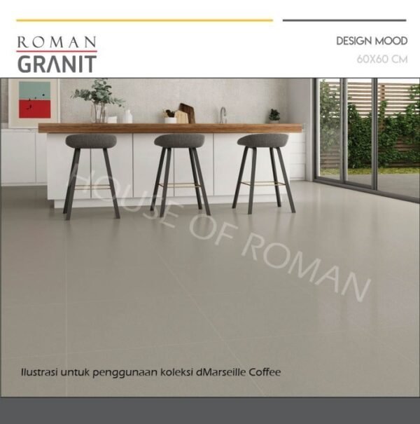 TERMURAH ROMAN GRANIT 60 X 60 GT602154R DMARSEILLE BONE - Image 2