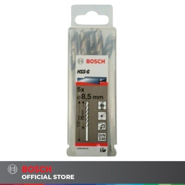 TERMURAH Bosch Mata Bor HSS-G Metal Drill Bit 8.5 MM X 5 PCS
