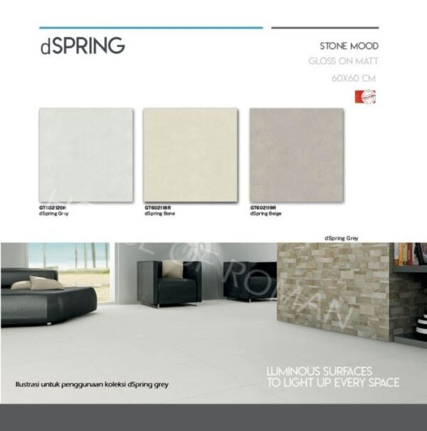 TERMURAH ROMAN GRANIT 60 X 60 GT602118R DSPRING BONE - Image 3