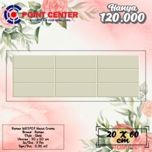 TERMURAH ROMAN KERAMIK 20 X 60 W62707 NOVUS CREMA