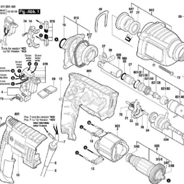 TERMURAH 1619P01777 BOSCH CARBON BRUSH GBH 2-18 RE/GBH 2-20 DRE - Image 2