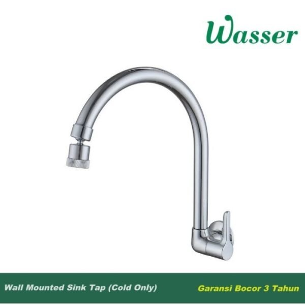 TERMURAH WASSER TLX 042 Kran Sink Keran BCP Air Dingin Fleksibel Spout