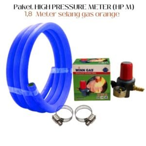 TERMURAH PAKET WINN GAS REGULATOR HIGH PRESSURE HP M SELANG ORANGE 4M