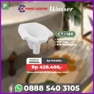 TERMURAH PROMO WASSER CT-120 CLOSET Jongkok Squat Toilet