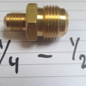 TERMURAH Double Nepel 1/4 x 1/2 Reducer Penyambung Pipa AC