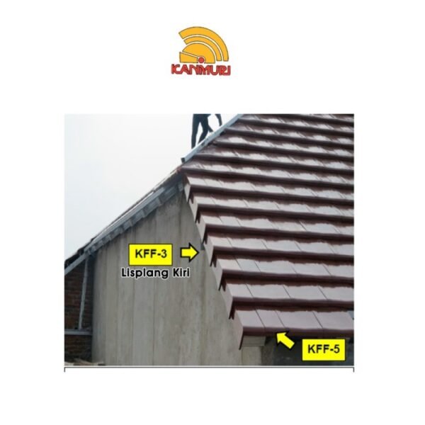 TERMURAH KANMURI KFF-03 GENTENG LISPLANG KIRI NATURAL FULL FLAT - Image 2