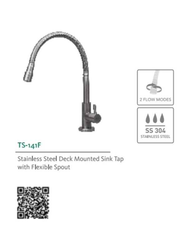 TERMURAH WASSER TS-141 F Kran Tanam Dapur Bak Cuci Piring Fleksibel - Image 2