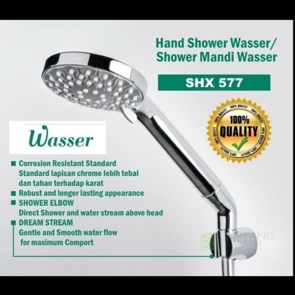TERMURAH WASSER SHX 577 BK Hand Shower / Shower Tangan