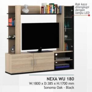 TERMURAH ACTIV FURNITURE NEXA WU 180 LEMARI RAK HIAS BUFFET TV MODERN