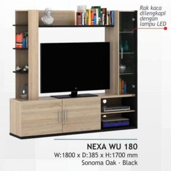 TERMURAH ACTIV FURNITURE NEXA WU 180 LEMARI RAK HIAS BUFFET TV MODERN
