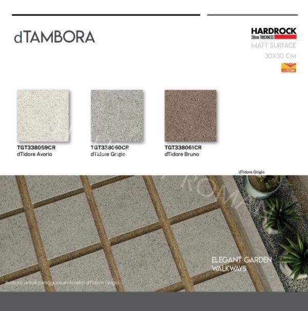 TERMURAH ROMAN GRANIT HARDROCK 30 X 30 TGT338061CR DTIDORE BRUNO - Image 4