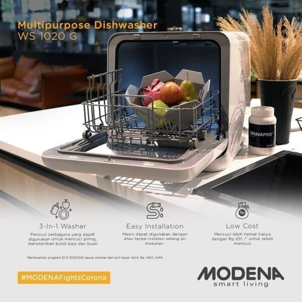 TERMURAH MODENA WS 1020 G MESIN CUCI SERBAGUNA TABLETOP - Image 2