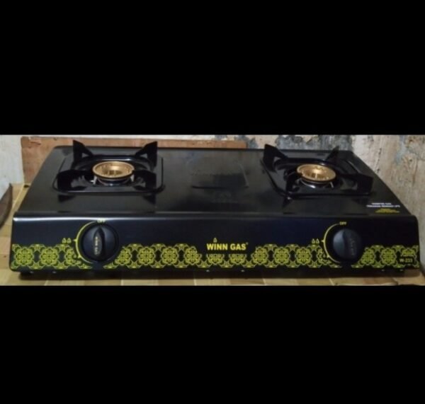 TERMURAH WINN GAS W233 KOMPOR 2 TUNGKU KUNING BURNER KUNINGAN - Image 3
