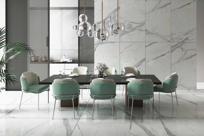 TERMURAH NIRO GRANIT 90 X 180 GTC01 BIG SLAB ARCTICO HIGLOSS POLISHED - Image 4