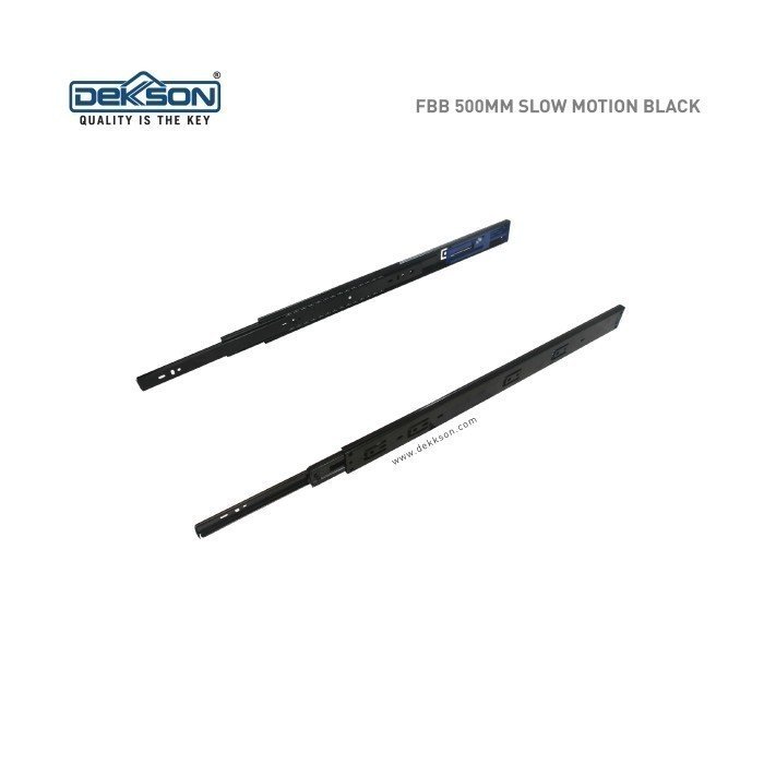 TERMURAH DEKKSON Furniture Ball Bearing FBB 500MM Slowmotion Black - Image 3