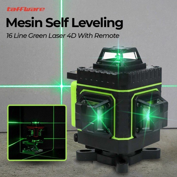 TERMURAH TAFFWARE MESIN SELF LEVELING 16 LINE LASER 4D