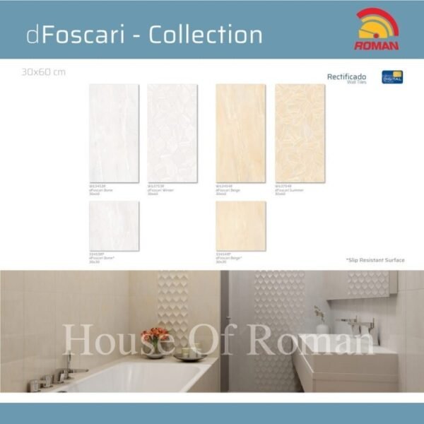 TERMURAH ROMAN KERAMIK 30 X 60 W63454R DFOSCARI BEIGE GOL. B - Image 3
