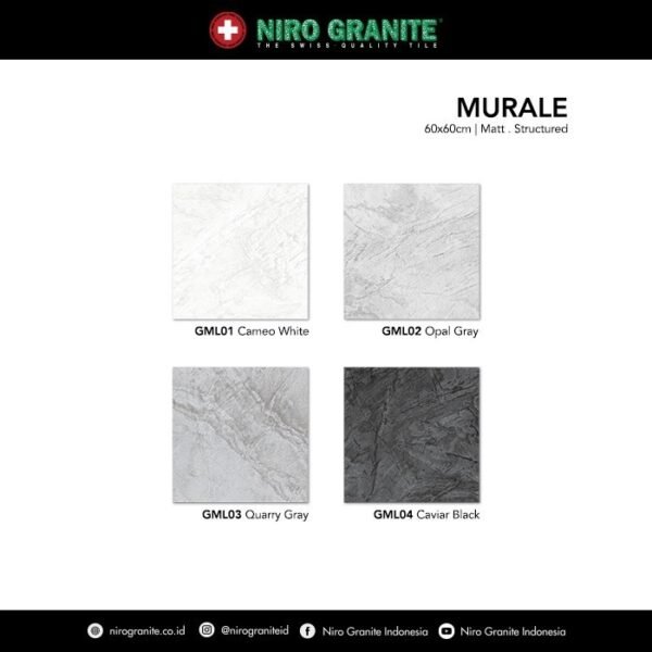 TERMURAH NIRO GRANIT 60 X 60 / 60 X 120 GML01 MURALE MATT - Image 3