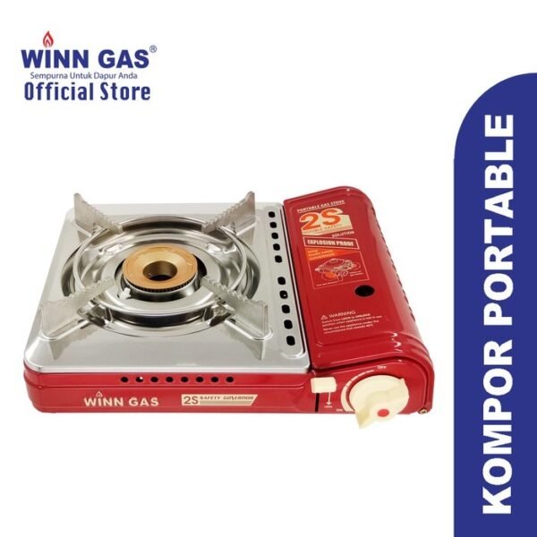 TERMURAH WINN GAS KOMPOR PORTABLE W2S - MERAH - Image 3