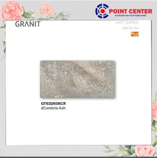 TERMURAH ROMAN GRANIT 30 X 60 GT632606CR DCUMBRIA ASH