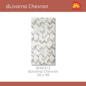 TERMURAH ROMAN KERAMIK 20 X 40 W40313 DLIVORNO CHEVRON GOL.C