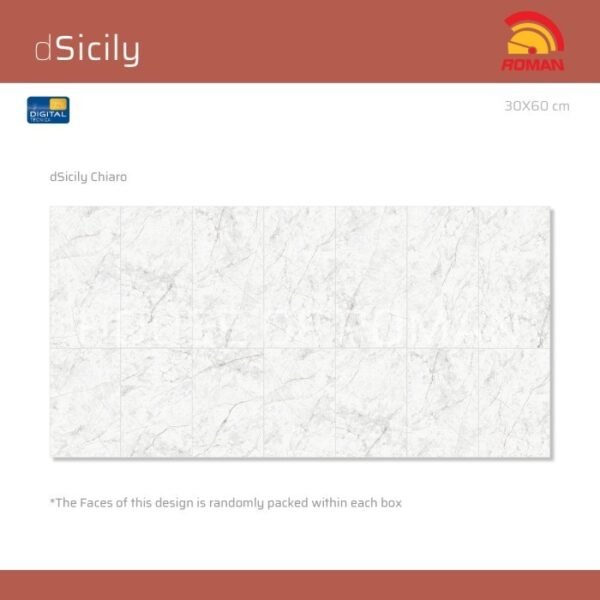 Termurah ROMAN KERAMIK dSicily Chiaro 30x60T W63628T - Image 5
