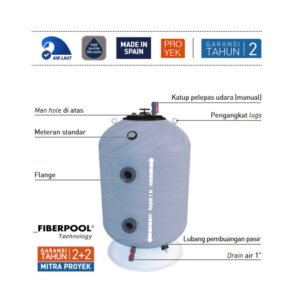 TERMURAH KRIPSOL FILTER BOBBIN WOUND FA-1050MM KAPASITAS 1150 KG PASIR