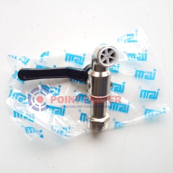 TERMURAH IGM IK-031 KRAN TEMBOK BESI BABET GAGANG HITAM PANJANG 1/2" - Image 3