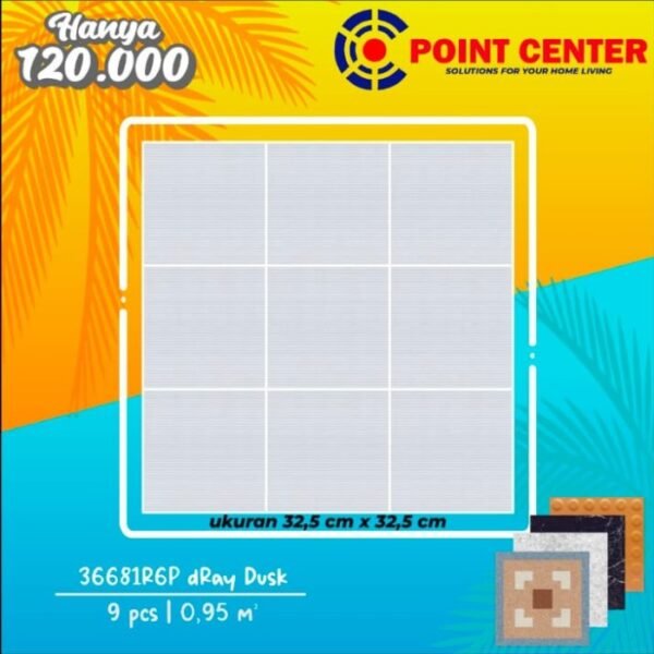 TERMURAH ROMAN KERAMIK 32.5 X 32.5 36681R6P DRAY DUSK - Image 2