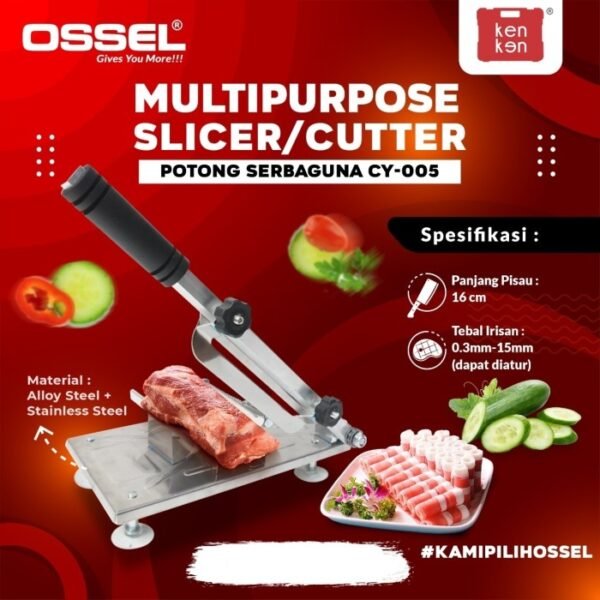 TERMURAH MESIN PENGIRIS DAGING BEKU MANUAL TYPE CY 005 NEW OSSEL - Image 3