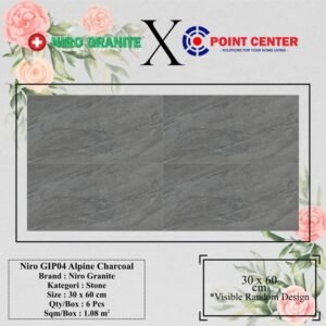 TERMURAH NIRO GRANITE 30 X 60 GIP04 ALPINE CHARCOAL