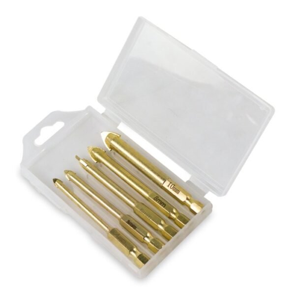 TERMURAH TAFFWARE MATA BOR BIT 4 5 6 8 10MM 5PCS MGDK002 GOLDEN - Image 5