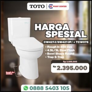 TERMURAH TOTO PROMO KLOSET DUDUK CW427J /SW427+TCW07S