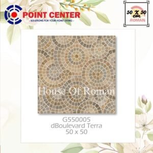 TERMURAH ROMAN KERAMIK 50 X 50 G550005 DBOULEVARD TERRA GOL B