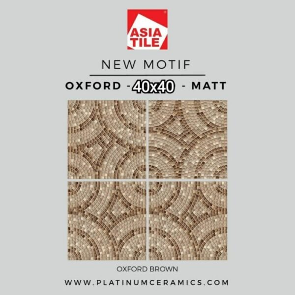 TERMURAH ASIA KERAMIK 40/40 OXFORD BROWN - Image 2