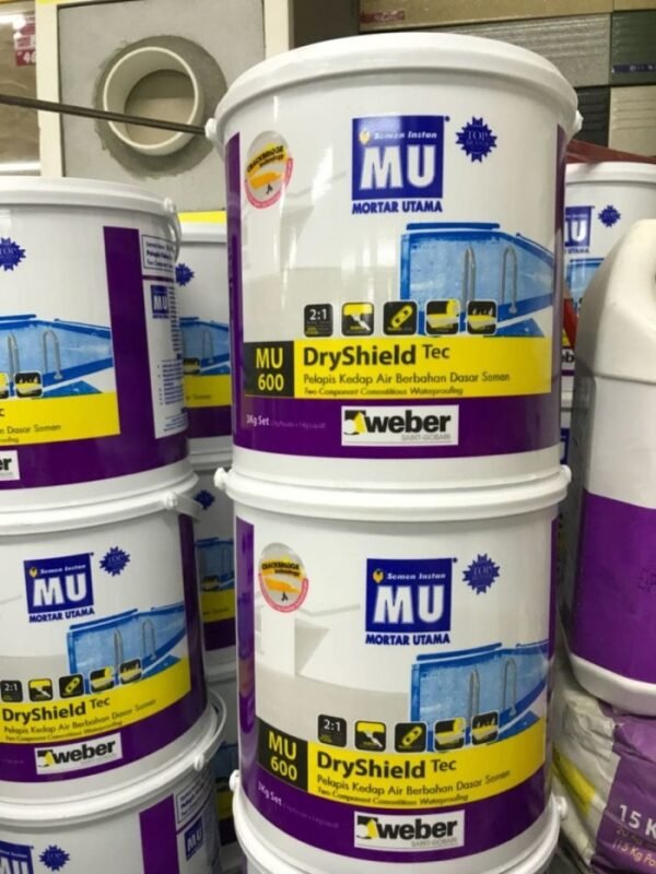TERMURAH MORTAR UTAMA MU-600 DRYSHIELD PELAPIS ANTI BOCOR 3KG GALON - Image 2