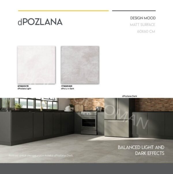 TERMURAH ROMAN GRANIT 60 X 60 GT602518R DPOZLANA DARK - Image 3