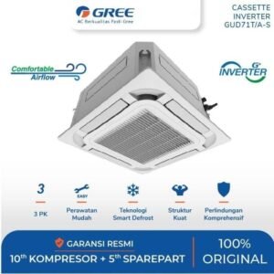 TERMURAH GREE 3 PK GUD71T/A-S U-MATCH CASSETTE INVERTER