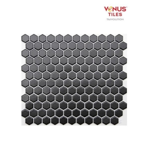 TERMURAH VENUS MOSAICO 31 X 26.5 POTTERY HEXAGON MINI BLACK