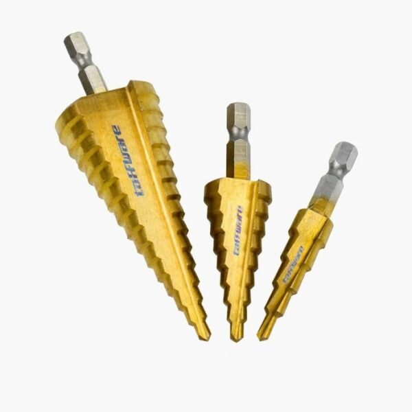 TERMURAH TAFFWARE MATA BOR SET 3 PCS Spiral Titanium Coated - Image 2