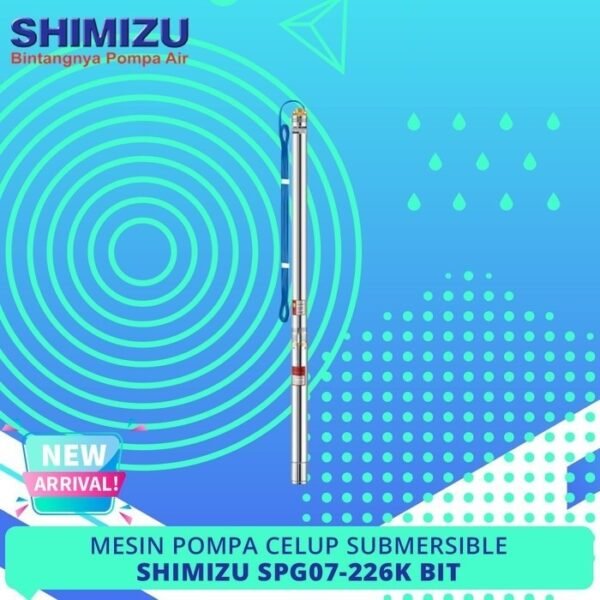 TERMURAH SHIMIZU POMPA CELUP SUMUR DALAM SUBMERSIBLE SPG07-226K BIT