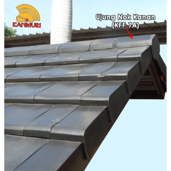 TERMURAH KANMURI KFF-07B GENTENG UJUNG NOK KIRI NATURAL FULL FLAT - Image 2
