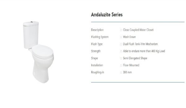 TERMURAH TRILLIUN KLOSET DUDUK ANDALUZITE SERIES CLOSET / MONOBLOK - Image 4